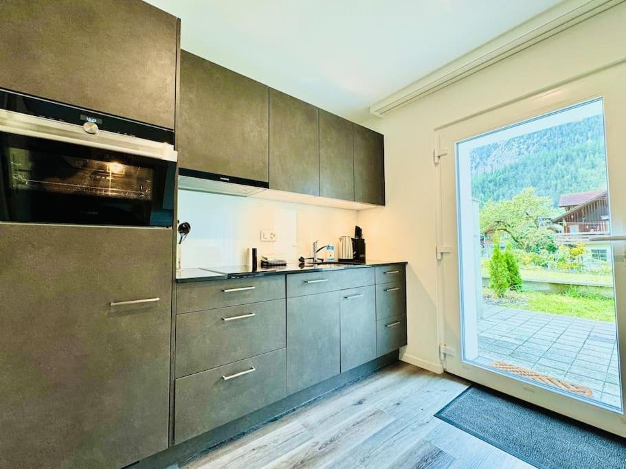 Apartmán Cute & Cozy Oasis, Private Afternoon Sun Terrace Kandersteg Exteriér fotografie